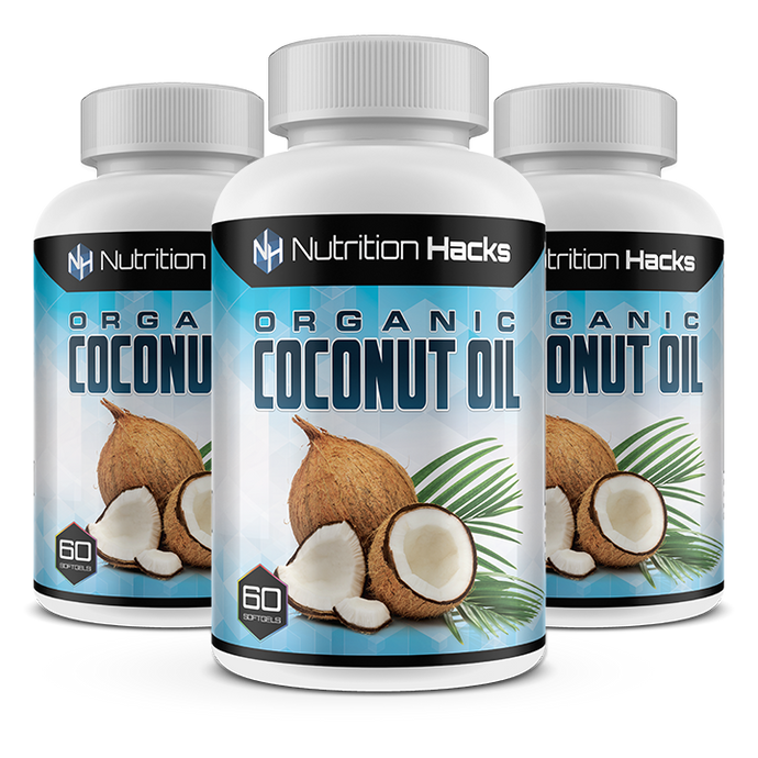Organic Zero Fat Coconut Oil - 3 Bottles